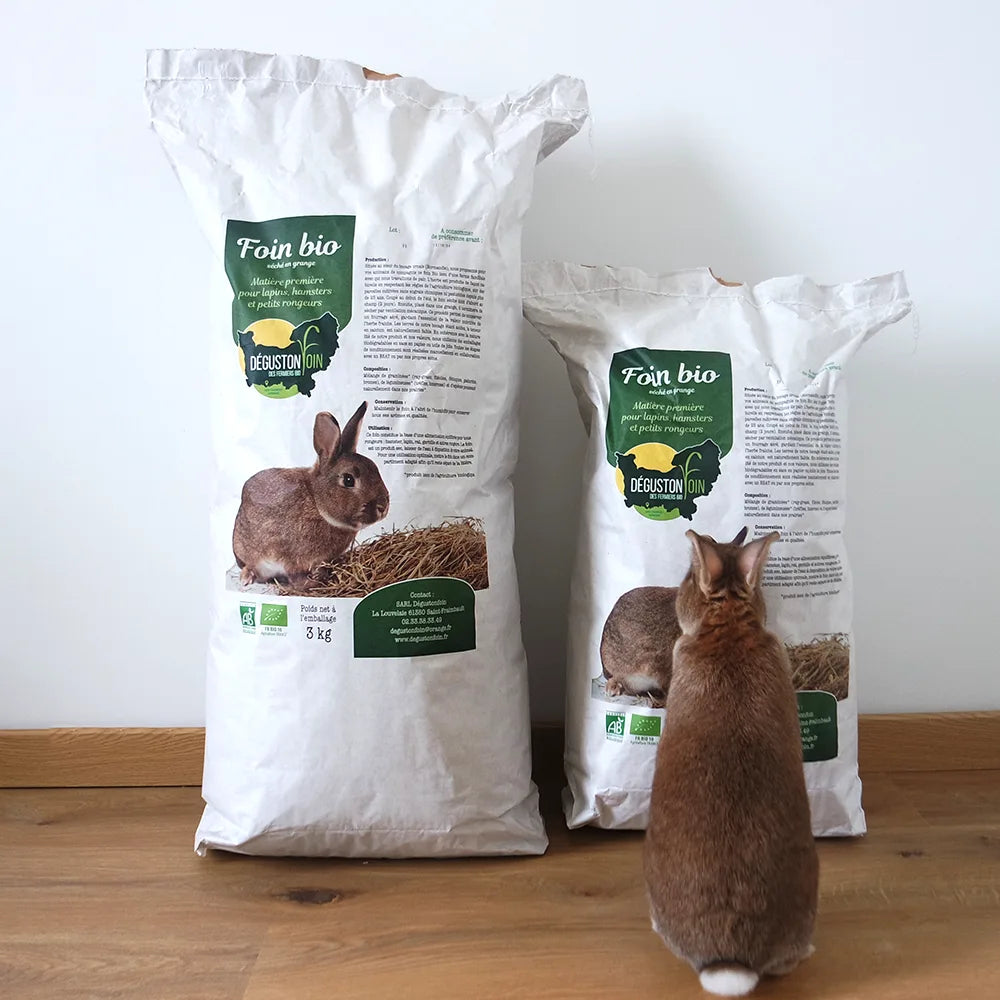 foin biologique lapin