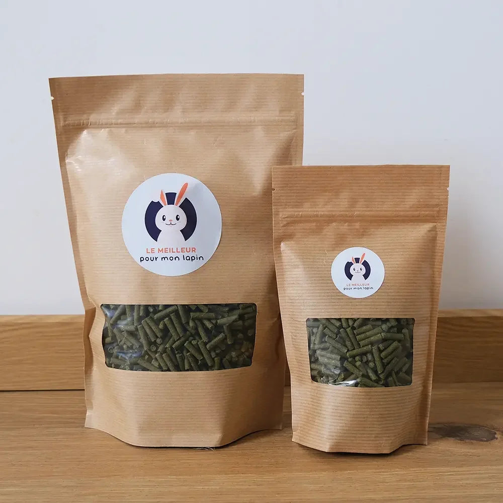 granulé foin et banane pour lapin