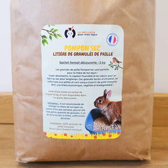 granulés de paille pour lapin nain litière écologique