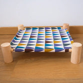 hamac pour lapin bois et tissus