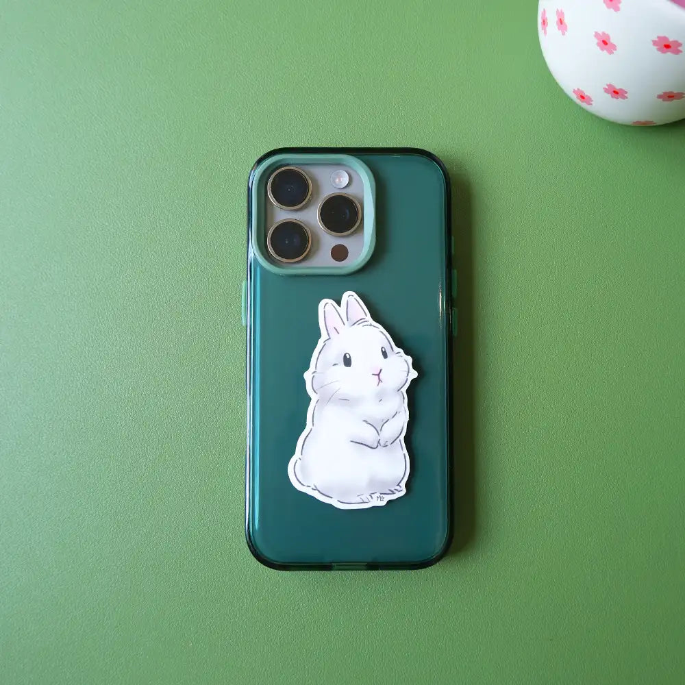 sticker lapin blanc