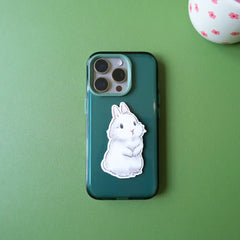 sticker lapin blanc