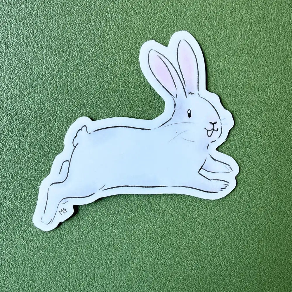 Sticker lapin blanc