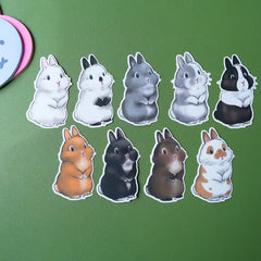 Joli sticker lapin artiste française