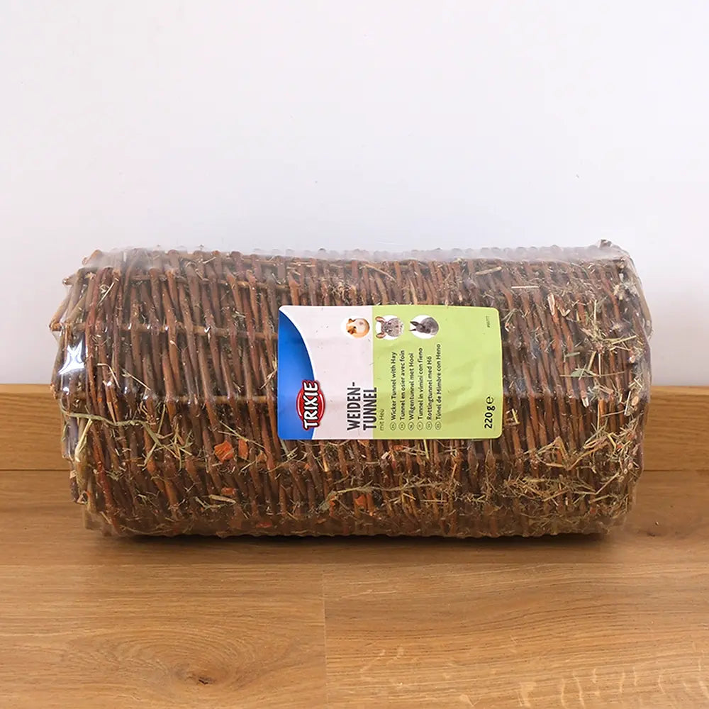 tunnel en osier pour lapin