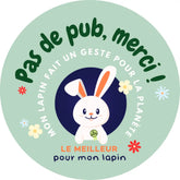 sticker lapin stop pub
