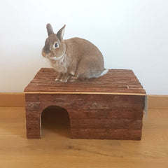 Cabane en bois pour lapin