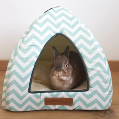 Cabane lapin nain bleu Yuzu