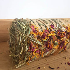 buche foin et fleur pour lapin