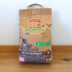 Litière papier recyclé pour lapin