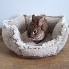 Coussin pour lapin bohème