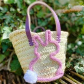 Panier lapin personnalisable - français et fait main