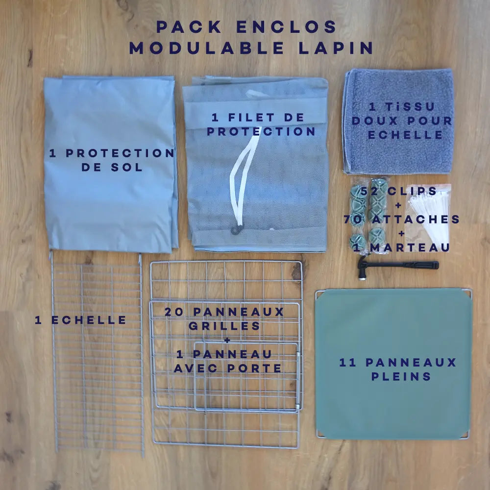 enclos modulable lapin kit